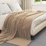 Vidaxl gooi deken kameel 220 x 240 cm fleece