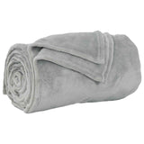 Vidaxl gooi deken grijs 150 x 200 cm fleece
