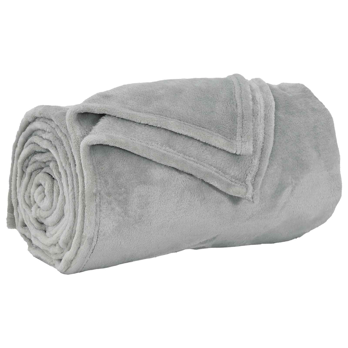 Vidaxl gooi deken grijs 240 x 270 cm fleece