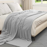 Vidaxl kleden 6 pcs grijs 240 x 270 cm fleece
