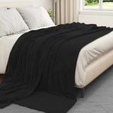 Vidaxl kleden 6 pcs zwart 220 x 240 cm fleece