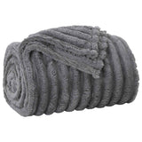 Vidaxl gooi deken donkergrijs 150 x 130 cm fleece