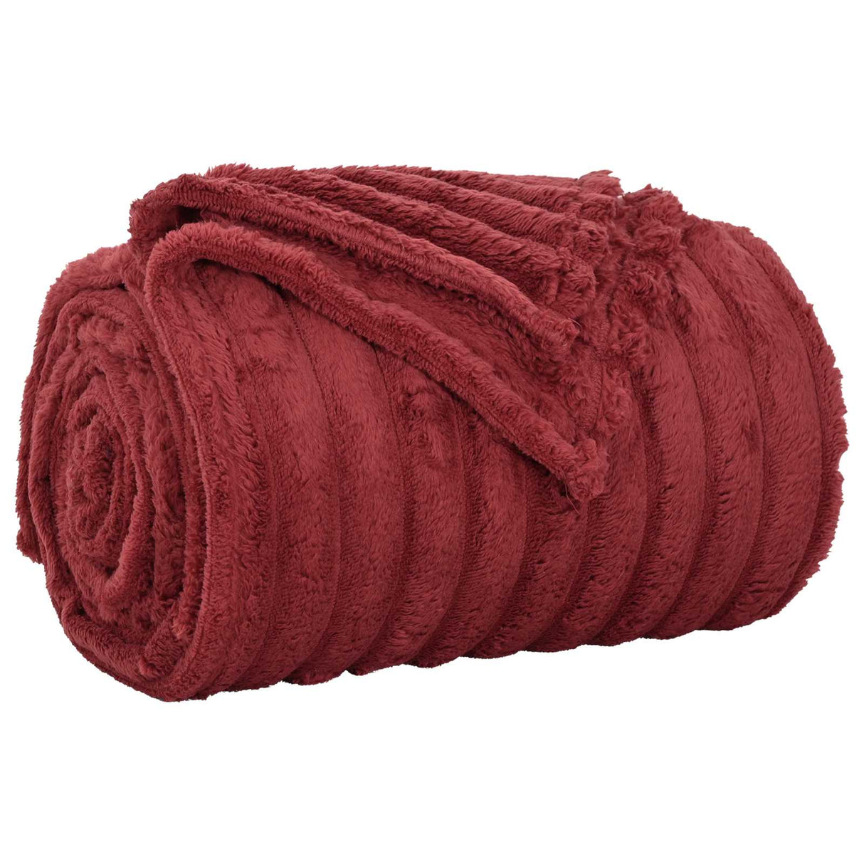Vidaxl gooi deken bordeaux rood 270 x 240 cm fleece