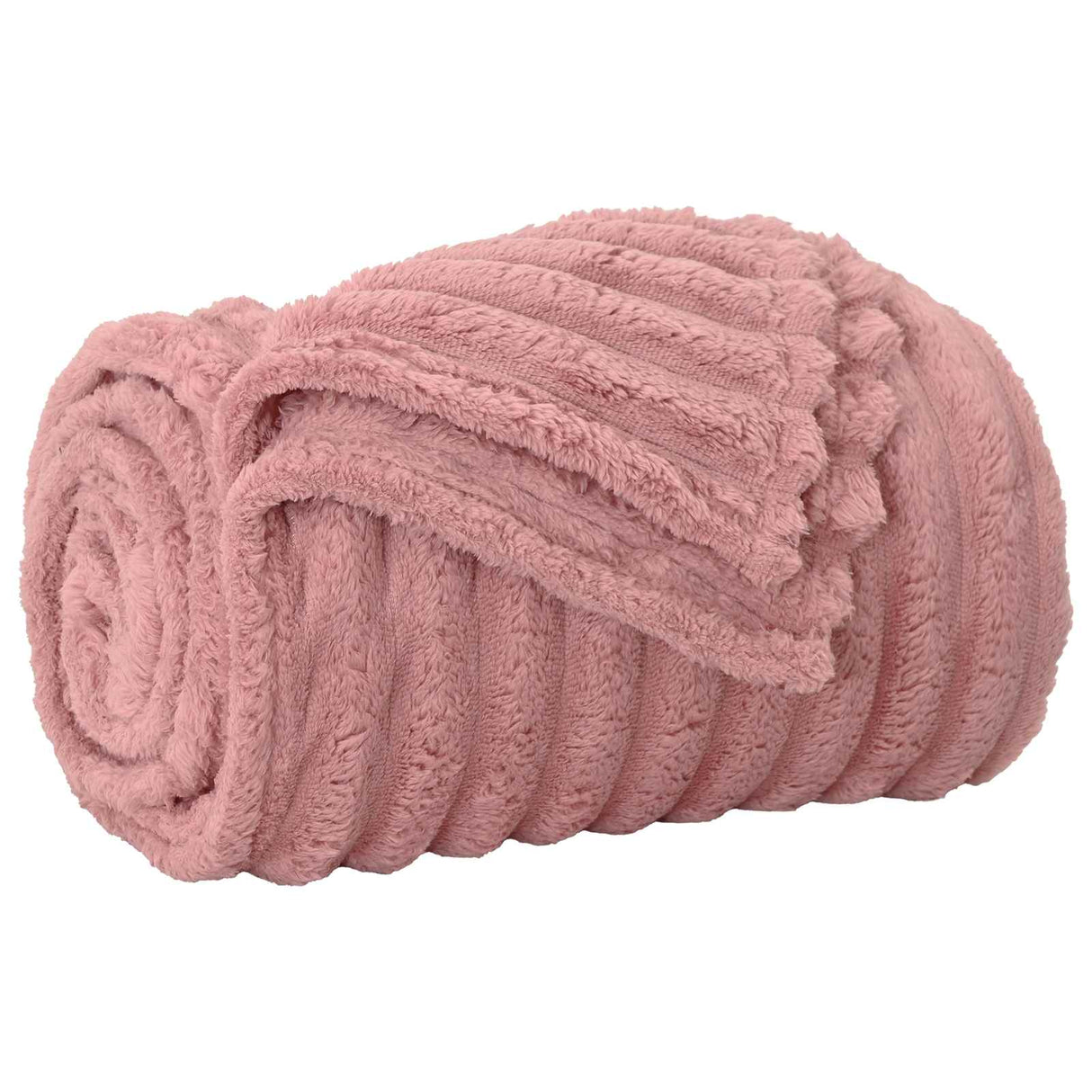 Vidaxl gooi deken roze 270 x 240 cm fleece