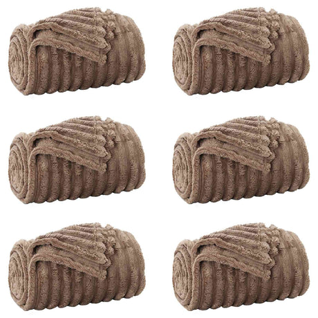Vidaxl kleden 6 pcs kameel 200 x 150 cm fleece