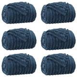 Vidaxl kleden 6 pcs marineblauw 240 x 220 cm fleece
