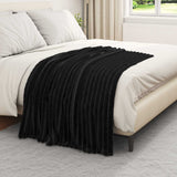 Vidaxl kleden 6 pcs zwart 150 x 130 cm fleece
