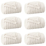 Vidaxl kleden 6 pcs crème 200 x 150 cm fleece
