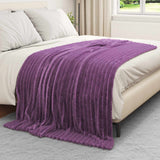Vidaxl kleden 6 pcs paars 200 x 150 cm fleece