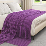 Vidaxl kleden 6 pcs paars 270 x 240 cm fleece
