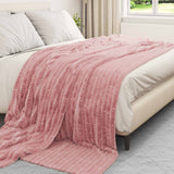Vidaxl kleden 6 pcs roze 240 x 220 cm fleece