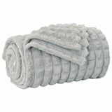 Vidaxl gooi deken grijs 150 x 130 cm fleece