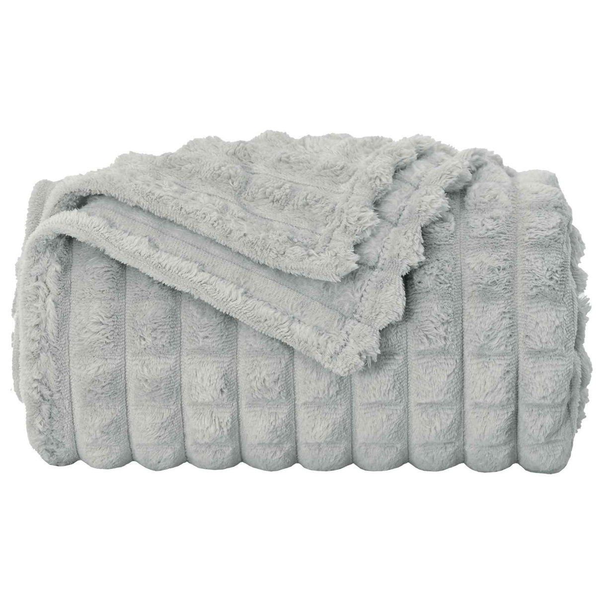 Vidaxl gooi deken grijs 200 x 150 cm fleece