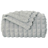 Vidaxl gooi deken grijs 200 x 150 cm fleece