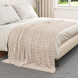 Vidaxl kleden 6 pcs beige 200 x 150 cm fleece