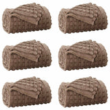 Vidaxl kleden 6 pcs kameel 150 x 130 cm fleece