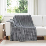 Vidaxl kleden 6 pcs donkergrijs 200 x 150 cm fleece