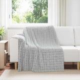 Vidaxl kleden 6 pcs grijs 200 x 150 cm fleece
