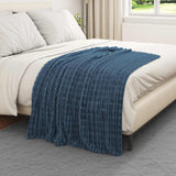Vidaxl kleden 6 pcs marineblauw 150 x 130 cm fleece