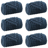 Vidaxl kleden 6 pcs marineblauw 200 x 150 cm fleece