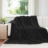 Vidaxl kleden 6 pcs zwart 270 x 240 cm fleece