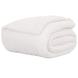 Vidaxl gooi deken wit 220 x 240 cm fleece