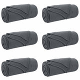 Vidaxl kleden 6 pcs donkergrijs 270 x 240 cm fleece