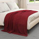 Vidaxl kleden 6 pcs bordeaux rood 200 x 150 cm fleece