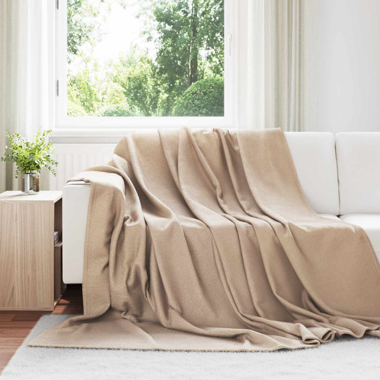 Vidaxl kleden 24 pcs kameel 240 x 220 cm fleece