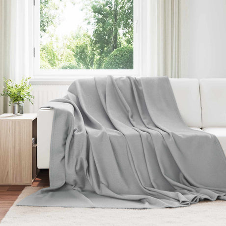 Vidaxl kleden 24 pcs grijs 270 x 240 cm fleece