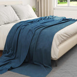 Vidaxl kleden 24 pcs marineblauw 270 x 240 cm fleece