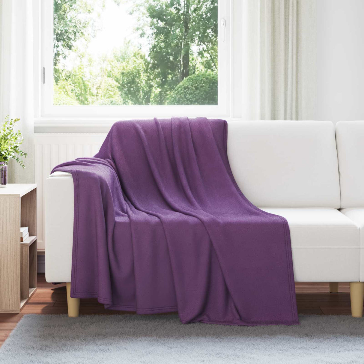 Vidaxl kleden 24 pcs paars 200 x 150 cm fleece