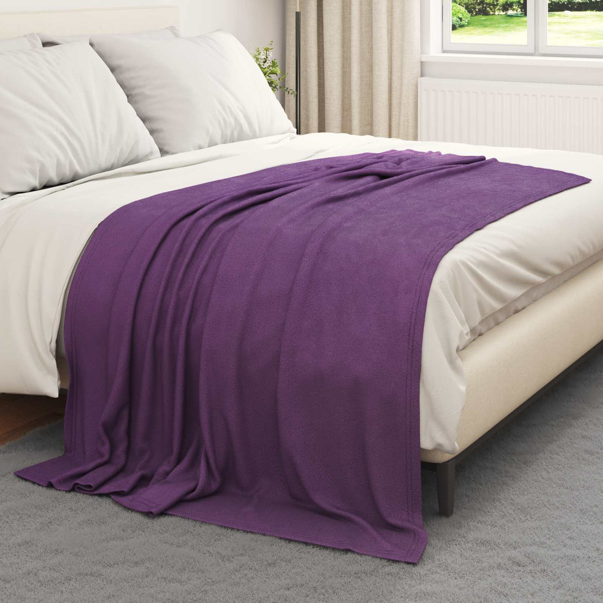 Vidaxl kleden 24 pcs paars 200 x 150 cm fleece