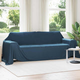 Vidaxl gooi deken marineblauw 350 x 270 cm fleece