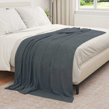 Vidaxl kleden 6 pcs donkergrijs 210 x 140 cm fleece