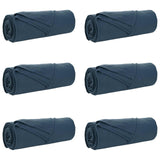 Vidaxl kleden 6 pcs marineblauw 350 x 270 cm fleece