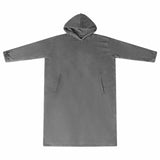 Vidaxl deken hoodie donkergrijs s flanel