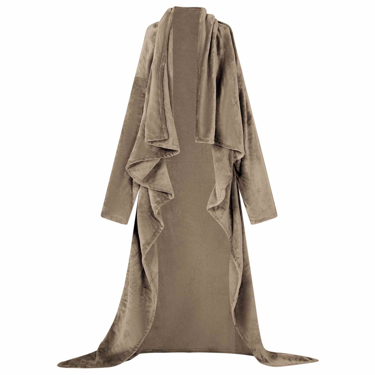 Vidaxl deken hoodie kameel f flanel