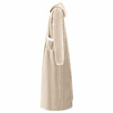 Vidaxl deken hoodie beige m fleece en flanel