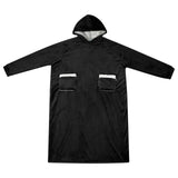 Vidaxl deken hoodie zwart l fleece en flanel