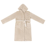 Vidaxl badjas hoodie beige xl flanel