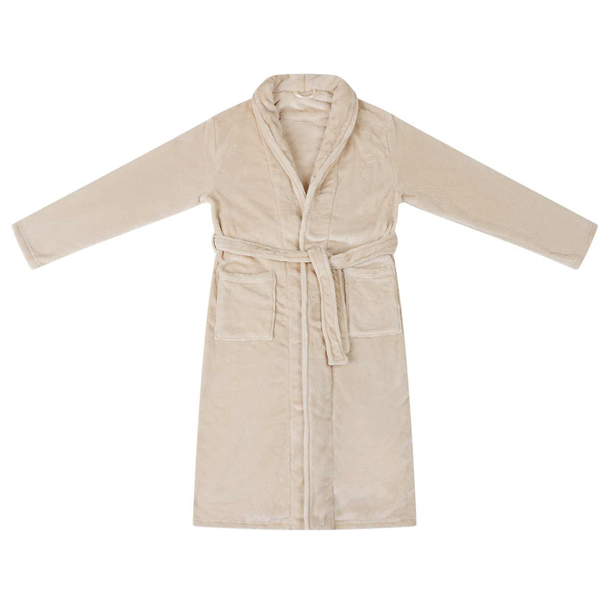 Vidaxl badjas zonder kap beige xxl flanel