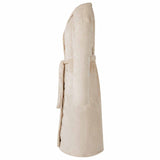 Vidaxl badjas zonder kap beige xxxl flanel