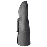 Vidaxl badjas zonder kap donkergrijs xxxl flanel