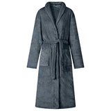 Vidaxl badjas zonder kap marineblauw xxxl flanel