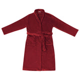 Vidaxl badjas zonder kap bordeaux rood m flanel