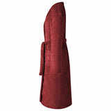Vidaxl badjas zonder kap bordeaux rood m flanel