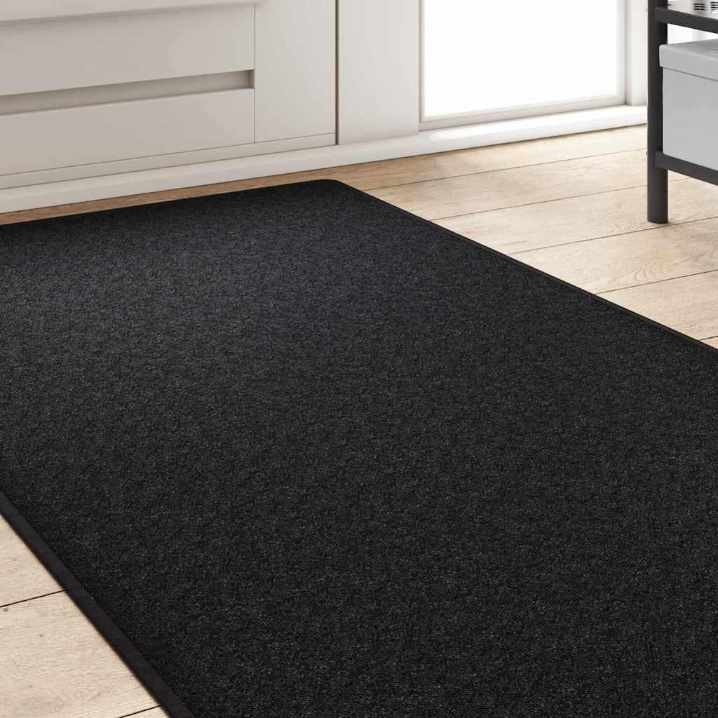 Vidaxl tapijt loper antraciet 80 x 500 cm 100% polypropyleen