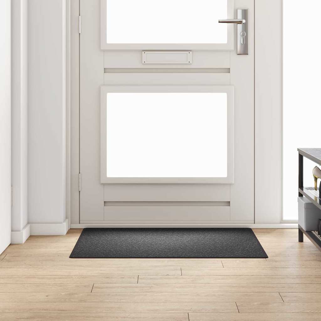 Vidaxl tapijt loper donkergrijs 100 x 100 cm 100% polypropyleen