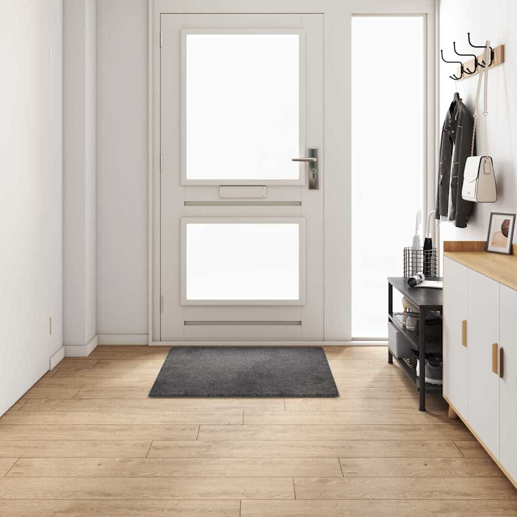 Vidaxl tapijt loper grijs 100 x 100 cm 100% polypropylene tuft